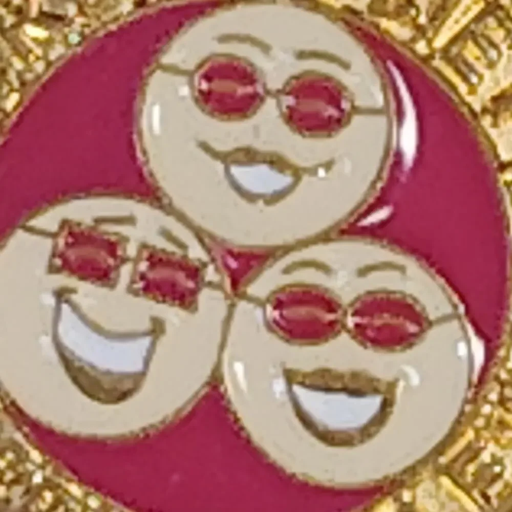 VTG Secret Society of Happy People Lapel Pin,  Enamel 7/8